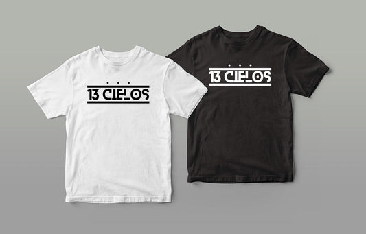Playera Cuello Redondo - 13 Cielos - Logo